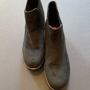 Rieker blue suede boots.